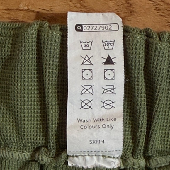 Halara Flex Women Small High Waisted Pocket Wide Waffle Work Loden Green Pants - Picture 10 of 12